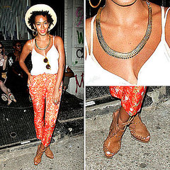 Solange Knowles Printed Pants Style Solange Knowles Printed Pants Style