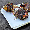 Shrimp and Nectarine Wrapped in Bacon
