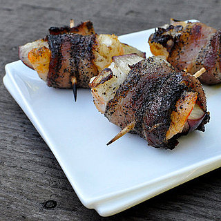 Bacon-Wrapped Shrimp and Nectarines