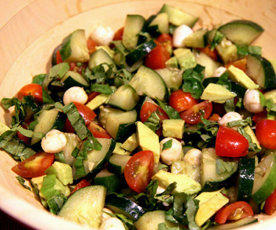 Cucumber Caprese Salad Cucumber Caprese Salad