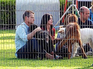 Courteney Cox Shooting Cougar Town on Set in LA Pictures