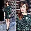 Rose Byrne Wears Dolce and Gabbana Leopard Print Dress 2011-08-24 09:43:48