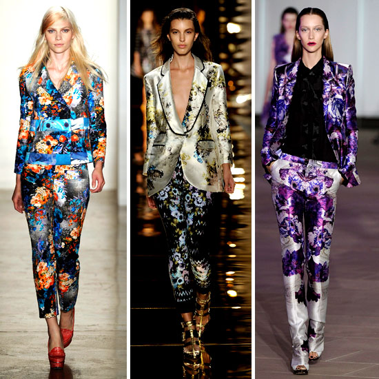 Printed Suits Trend at 2012 New York Fashion Week