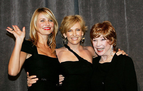 Cameron Diaz was joined by Toni Collette and Shirley MacLaine for the 2005 screening of In Her Shoes.
Cameron Diaz was joined by Toni Collette and Shirley MacLaine for the 2005 screening of In Her Shoes.