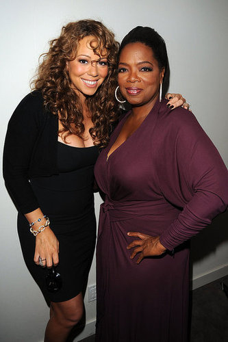 Mariah Carey and executive producer Oprah Winfrey posed for a photo prior to their 2009 premiere of Precious.
Mariah Carey and executive producer Oprah Winfrey posed for a photo prior to their 2009 premiere of Precious.