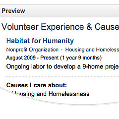 Adding Volunteer Work to LinkedIn Adding Volunteer Work to LinkedIn