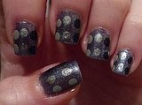 Quick & easy "mod" dot nail art