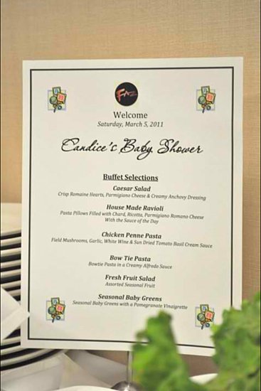 our lovely menu