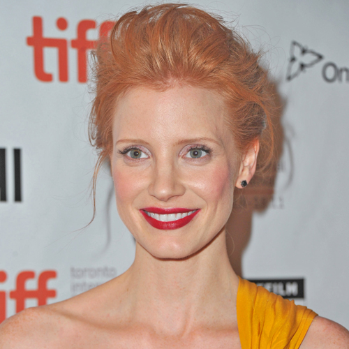 Jessica Chastain's Teased Updo