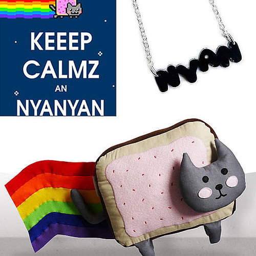 Nyan Cat Stuffed Animal, Buttons, Prints and T-Shirt