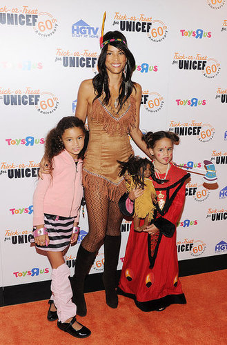 Veronica Webb and Daughters Leila Rose and Molly Blue Robb Veronica Webb and Daughters Leila Rose and Molly Blue Robb