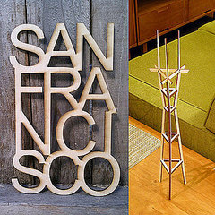 San Francisco Theme Wooden Home Decor