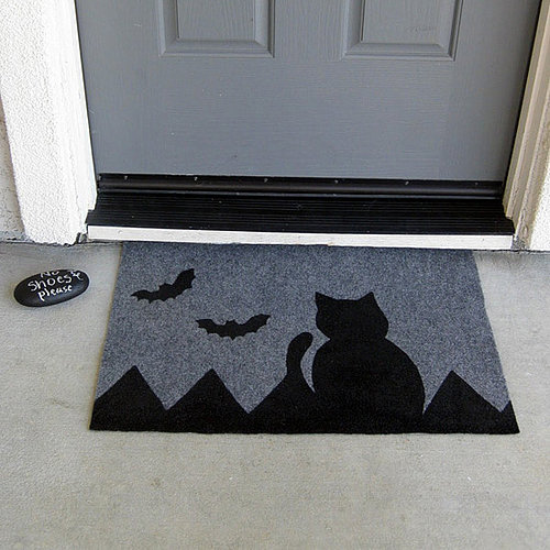 Painted Halloween Doormat Painted Halloween Doormat