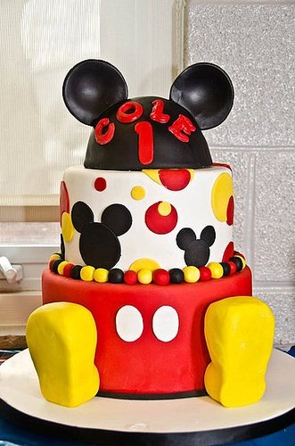 Mickey Mouse Fondant Cake Mickey Mouse Fondant Cake