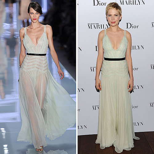 Michelle Williams Dons Dior, Hot Off the Spring 2012 Runway