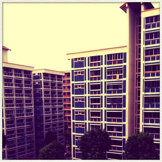 Mid-afternoon high rise