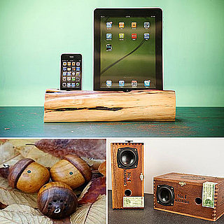 Natural and Wooden Portable Speakers