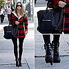 Nicky Hilton Wearing Torn Plaid Jacket