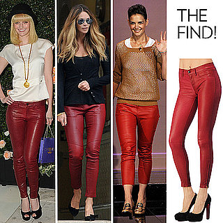 Red Leather Pants Fall 2011