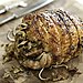Herb-Crusted Turkey Breast With Mushroom Leek Stuffing