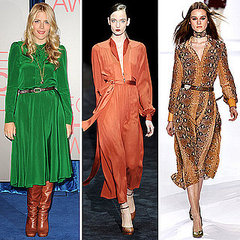 Busy Philipps Green Dress and Boots Busy Philipps Green Dress and Boots