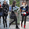 Celebrity Trend Fall 2011: Leather Pants and Sneakers