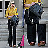 Kirsten Dunst Wearing Yellow Button-Down Fall 2011