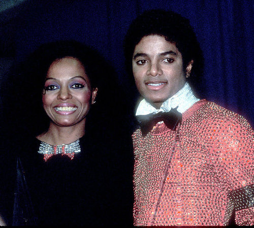 Bow-tie-clad Diana Ross and Michael Jackson were snapped backstage in 1981.
Bow-tie-clad Diana Ross and Michael Jackson were snapped backstage in 1981.