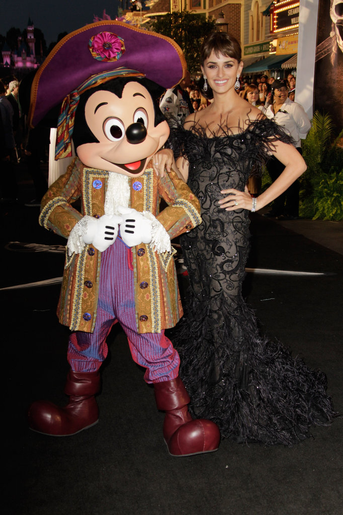 Penelope Cruz dressed up with Mickey for the May 2011 premiere of Pirates of the Caribbean: On Stranger Tides.
Penelope Cruz dressed up with Mickey for the May 2011 premiere of Pirates of the Caribbean: On Stranger Tides.