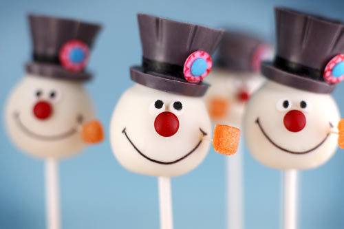 Frosty the Snowman Cake Pops Frosty the Snowman Cake Pops