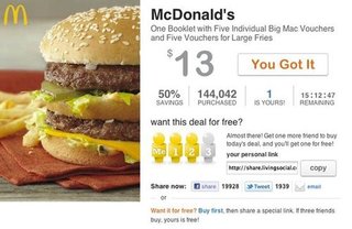 McDonald's LivingSocial Deal