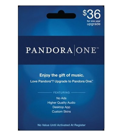 Pandora One Gift Card Pandora One Gift Card