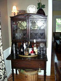 painted secretary, secretary makeover, painting antiques