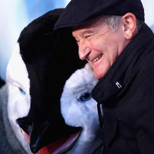 Robin Williams and George Miller Pictures at Happy Feet 2 Sydney Premiere