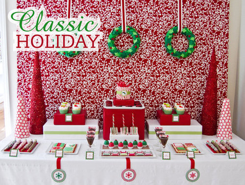 Classic Holiday Dessert Table Classic Holiday Dessert Table