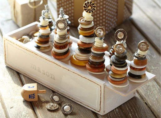 Button Menorah Button Menorah