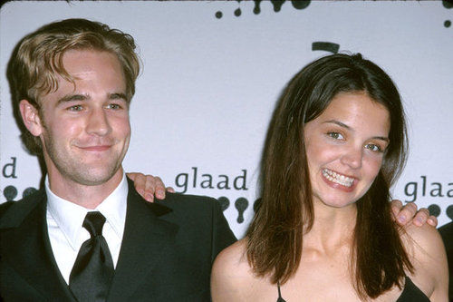 Katie Holmes posed with costar James Van Der Beek at the GLAAD Media Awards in April 2000.
Katie Holmes posed with costar James Van Der Beek at the GLAAD Media Awards in April 2000.