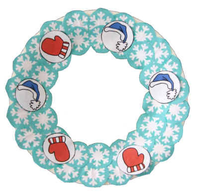 Paper Plate Winter Wreath Paper Plate Winter Wreath