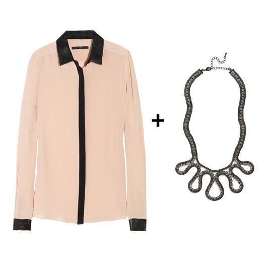 Silk Blouses + Statement Necklaces Silk Blouses + Statement Necklaces