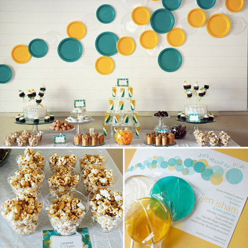 Aqua and Yellow Aqua and Yellow