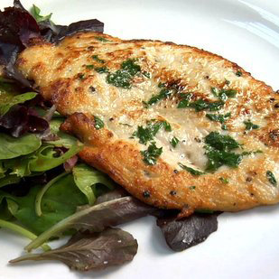 Chicken Paillard With Ponzu Dressing Chicken Paillard With Ponzu Dressing