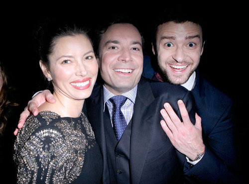 Jessica Biel and Justin Timberlake hung out with Jimmy Fallon during a November 2011 event in LA.
Jessica Biel and Justin Timberlake hung out with Jimmy Fallon during a November 2011 event in LA.