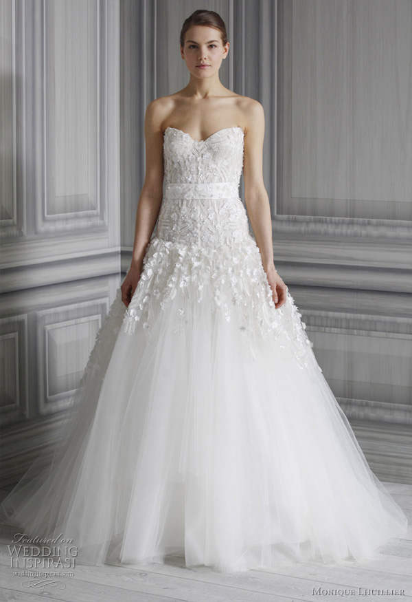 Monique Lhuillier Wedding Dresses Spring 2012 Here 39s a little something 