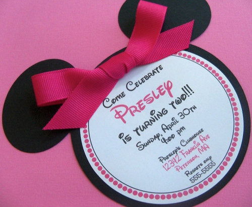 Minnie Mouse Birthday Invitations ($30 For 12) Minnie Mouse Birthday Invitations ($30 For 12)