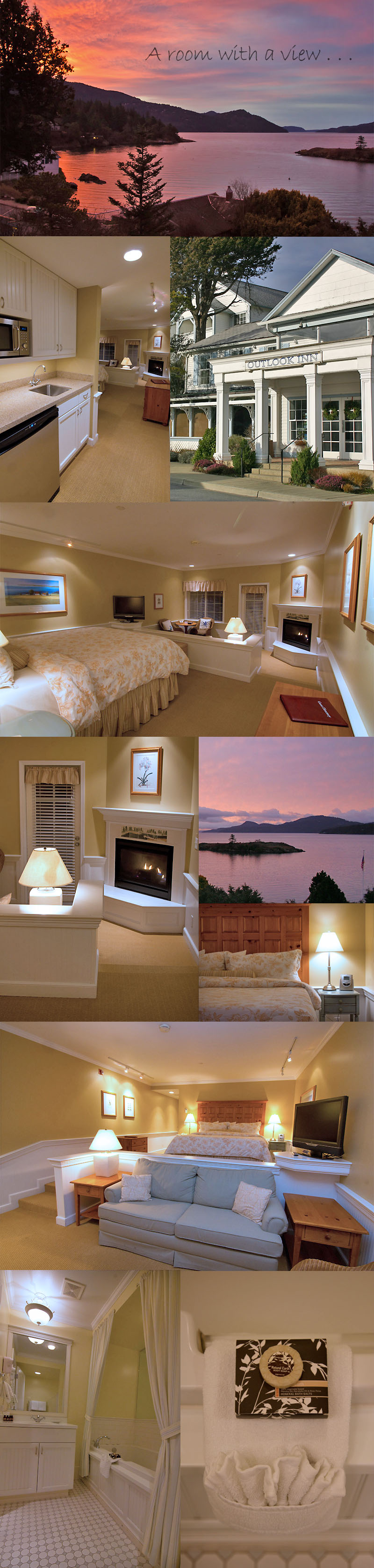 Our New Years Eve Room at The Outlook Inn on Orcas Island