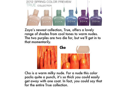Need a break from the winter blues? Check out Zoya's spring collection.