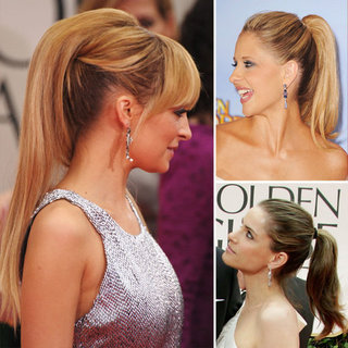 Ponytails at the Golden Globes 2012