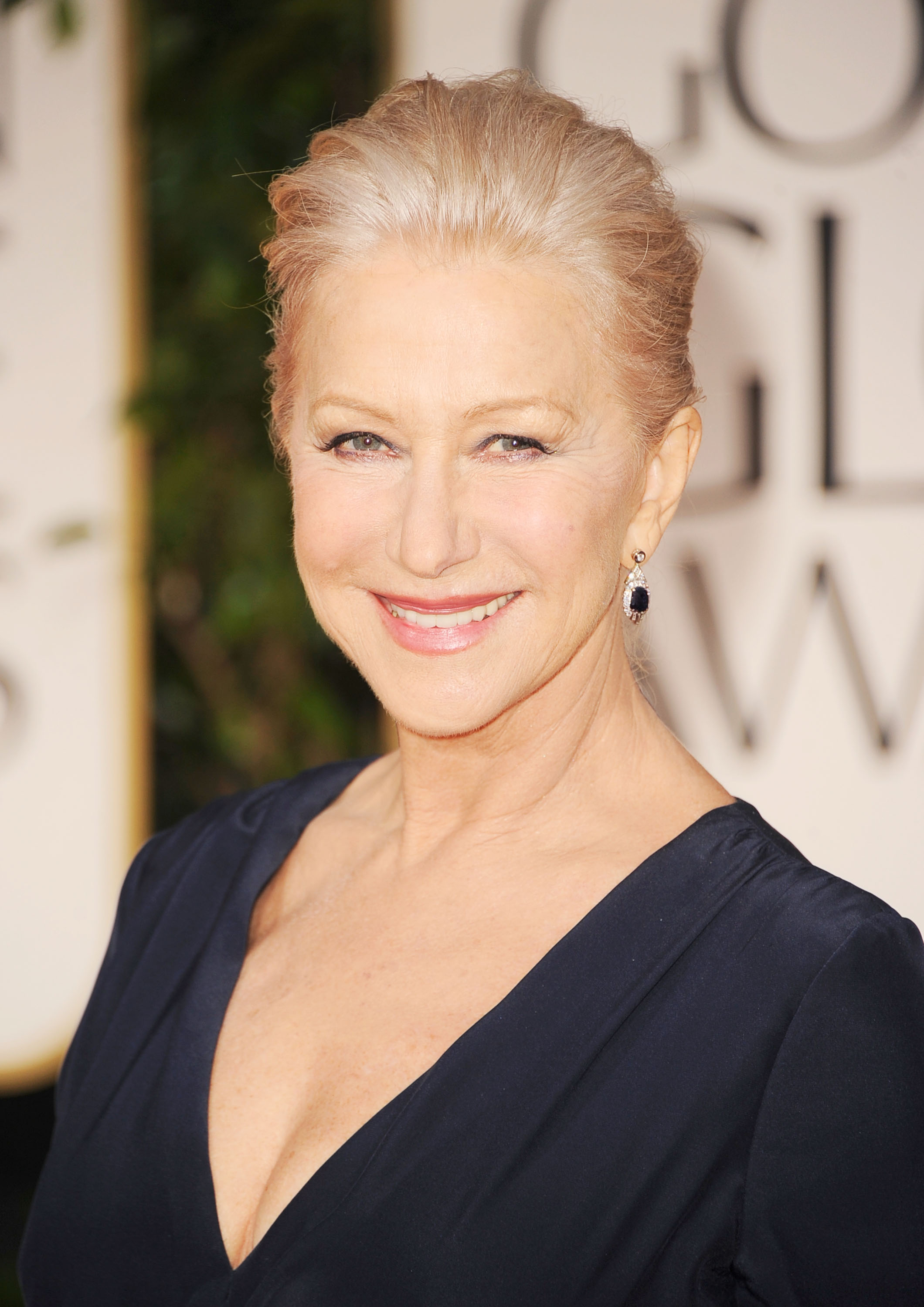 Helen Mirren at the Golden Globes. Helen Mirren at the Golden Globes.