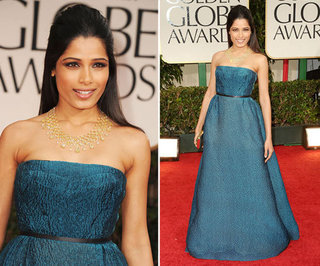 Freida Pinto at Golden Globes 2012