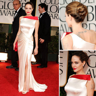 Angelina Jolie at Golden Globes 2012